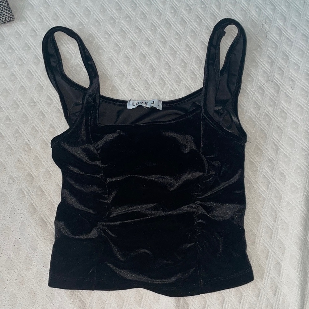 Black Velvet Tank top